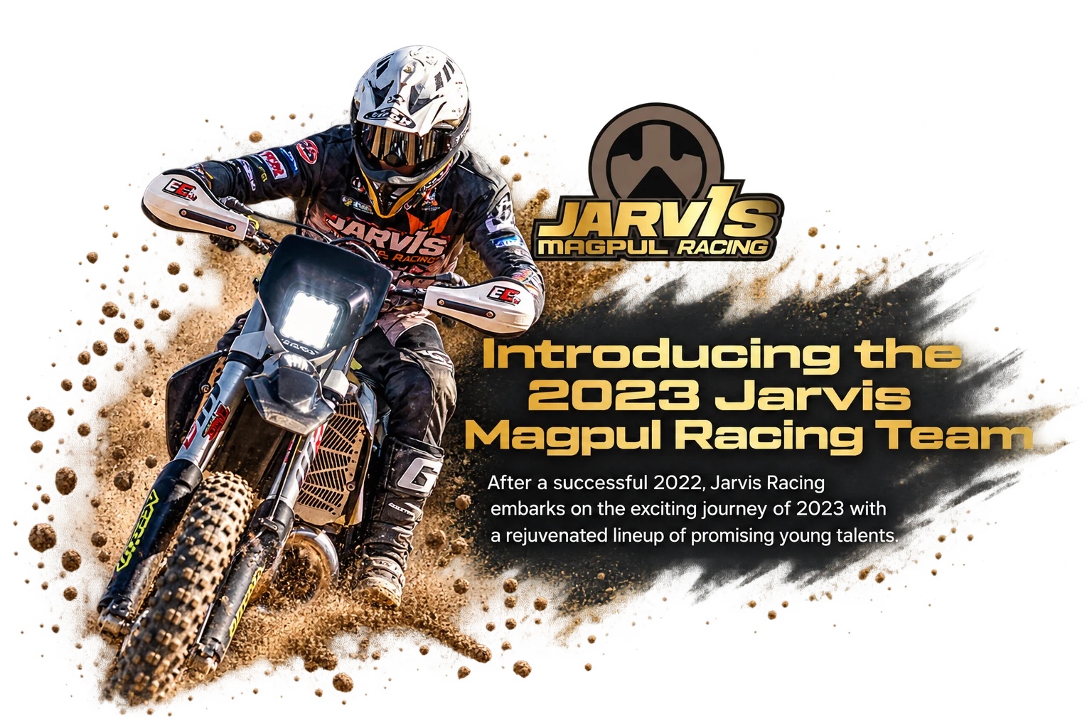Jarvis Racing’s team branding and racing information presented together.