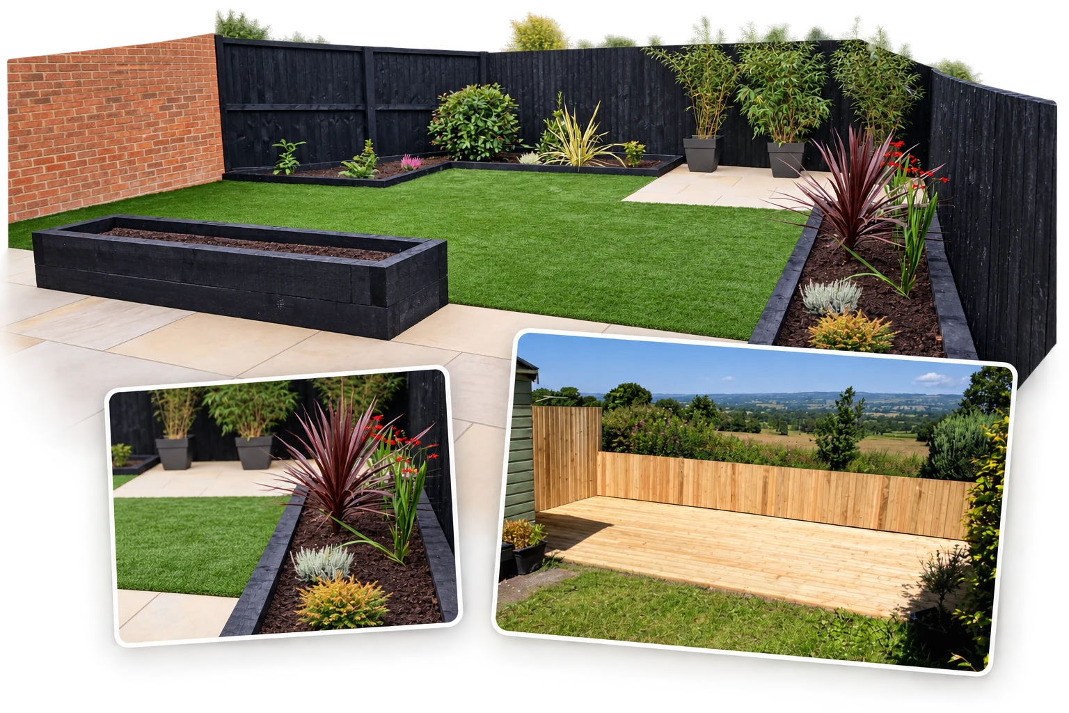 Garden and landscaping photographs from the Greenleaf Landscapes website.